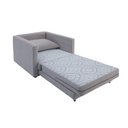 Ver imagem 1 de Poltrona Sofá Cama Solteiro 85cm Trento Cinza Estofama