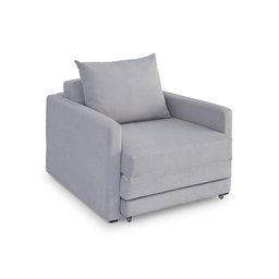 Poltrona Sofá Cama Solteiro 85cm Trento Cinza Estofama - 2