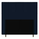 Ver imagem 1 de Cabeceira Cama Box Solteiro Leiria 90cm Veludo Azul Marinho
