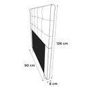 Ver imagem 2 de Cabeceira Cama Box Solteiro Leiria 90cm Veludo Azul Marinho