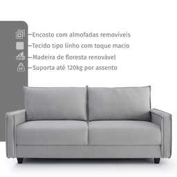 Sofá Samos 2 Lugares 150cm - 4