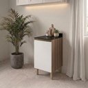 Ver imagem 7 de Balcão com Tampo 1 Porta MDF 40 cm Kali 1221822 Carvalho Toq Off White Nicioli