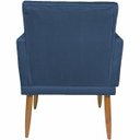 Ver imagem 5 de Kit 2 Poltrona Decorativa Para Sala De Estar Capitonê Suede Azul Marinho