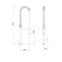 Ver imagem 2 de Misturador Monocomando para Cozinha 2882 C75 Meber Minimal