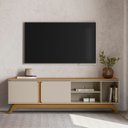 Ver imagem 6 de Rack para Sala de Tv 70 Polegadas 200cm Nice L06 Nature/off - Mpozenato