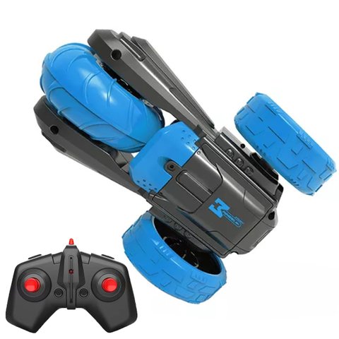 Carrinho Controle Remoto Flip Manobra Gira 360 Som Luz Carro Brinquedo Criança Divertido Aventura