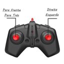 Ver imagem 5 de Carrinho Controle Remoto Flip Manobra Gira 360 Som Luz Carro Brinquedo Criança Divertido Aventura