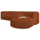Ver imagem 3 de Sofá Modular Celinne Luxuoso Sala de Estar Decoração Luxo 265cm Suede Terracota