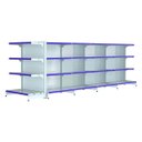 Ver imagem 1 de Kit 4 Gôndolas New Premium 1,37m Branca Centro 80/60 + Ponta 40/30