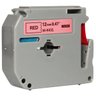 Fita para Rotulador Eletrônico Compativel com Brother M-k431 Mk431 12mmx8m Preto sobre Vermelho - 3