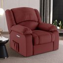 Ver imagem 5 de Poltrona do Papai Reclinável Sala de Cinema Barcelona Elétrica Touch Massagem Usb Pu Vermelho