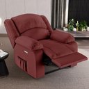 Ver imagem 3 de Poltrona do Papai Reclinável Sala de Cinema Barcelona Elétrica Touch Massagem Usb Pu Vermelho