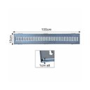 Ver imagem 4 de Ralo Grelha Linear com Caixilho em Aço Galvanizado 15x100cm