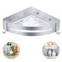 Ver imagem 2 de Suporte Prateleira Aço Inox Canto Porta Utensílio Multiuso Banheiro Cozinha