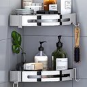 Ver mais imagens de Suporte Prateleira Aço Inox Canto Porta Utensílio Multiuso Banheiro Cozinha