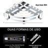 Suporte Prateleira Aço Inox Canto Porta Utensílio Multiuso Banheiro Cozinha - 4