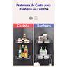 Suporte Prateleira Aço Inox Canto Porta Utensílio Multiuso Banheiro Cozinha - 3