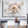 Quadro Decorativo Floral Borda Infinita em Canva 70 x 120cm - FLORAL 1 - 1