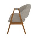 Ver imagem 4 de Kit 2 Cadeiras de Jantar Madeira Maciça Cerejeira Premium Helen Linho Bege