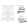 Gira Grill Churrasqueira Inox 4 Espeto + Garra de Urso - 6
