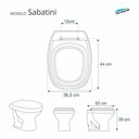 Ver imagem 4 de Assento para Vaso Sanitário Icasa Sabatini Areia em Resina