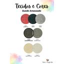 Ver imagem 3 de Cabeceira Estofada King 8 Blocos Não É Segredo Suede Amassado Marrom Escuro 195x60