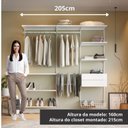 Ver imagem 4 de Closet Aberto Modulado Casal 205cm Eminence Branco