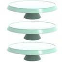 Ver imagem 1 de 3 Cúpulas Plástico 30cm Bolos Tortas Doces Pratos Verde Menta Bubble Crippa
