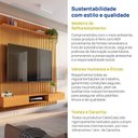 Ver mais imagens de Painel para TV até 72 Polegadas 250cmx185,5cm 100% MDF Ripado com Nicho Aloe CabeCasa MadeiraOriginals