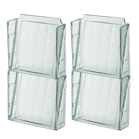 6 Elemento Veneziana 20x20 Transparente Tijolo Bloc