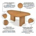Ver imagem 4 de Mesa de Jantar 180cm em Madeira Maciça Orgânica Castanho