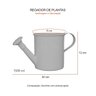 Regador de Plantas Jardim Vaso Aluminio Laranja 1,5l - 3