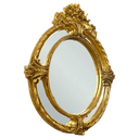 Ver imagem 3 de Espelho Decorativo Dourado Ideal para Quarto Banheiro e Hall 105x140x10cm