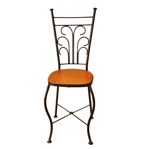 Cadeira Ferro e Madeira para Restaurante Reforçada