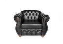 Ver mais imagens de Poltrona Chesterfield Luís Xv Clássica Capitonê Retrô - Preto