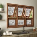 Ver imagem 2 de Pelicula Adesivo Eletrostatica 3d Vidro Holograma Mosaico