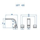 Ver imagem 2 de Misturador de Mesa para Lavatorio Fani Essence Cromado 1877 C420