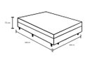 Ver imagem 4 de Cama Box Baú Casal Sintético Preto com Colchão de Molas Ensacadas - Madrid - Probel - Preto