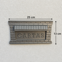 Ver imagem 3 de Caixa de Correio Tijolinho Cinza Pratapequena Muro de Embutir