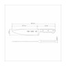 Faca Chef Tramontina Century Wood com Lâmina em Aço Inox Castanho 8 Polegada - 3