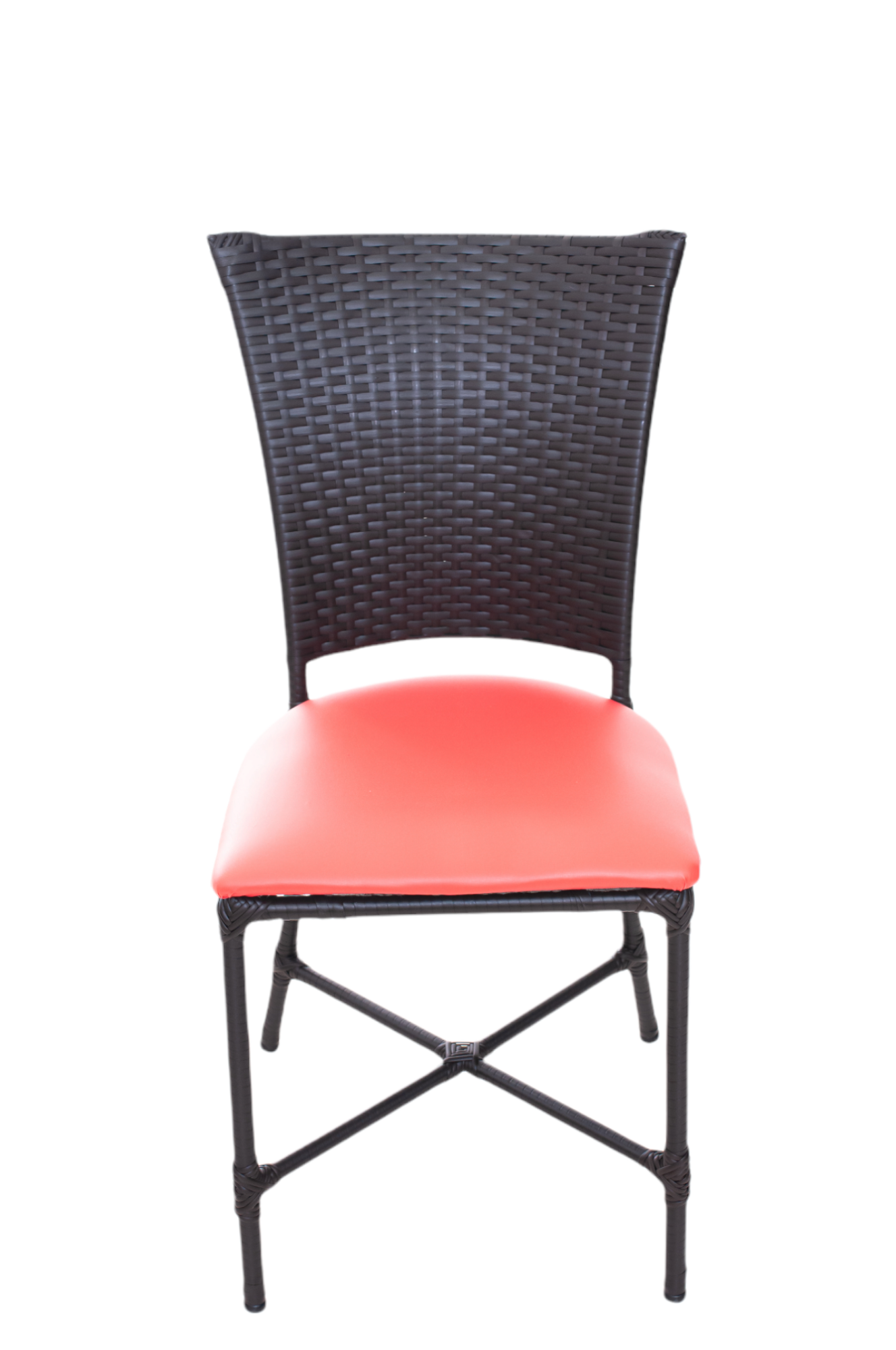 Cadeiras Estofadas Mesa Jantar de Fibra Sintetica:vermelho - 4