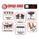 Ver imagem 5 de Cadeiras Estofadas Mesa Jantar de Fibra Sintetica:vermelho