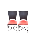 Ver imagem 1 de Cadeiras Estofadas Mesa Jantar de Fibra Sintetica:vermelho