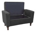 Ver imagem 2 de Recamier Baú Félix 160cm Suede Grafite