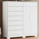 Ver imagem 3 de Cômoda Verona 08 Gavetas Branco - Móveis Albatroz