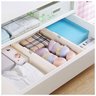 Organizador Separador de Gaveta Ajustavel Divisor Retratil Guarda Roupa Roupa Livro Talheres Utensil - 5
