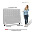Ver imagem 5 de Cabeceira Cama Box Casal Queen Size Ciara 160cm Botonê com Frame Sintético Branco - Abmaza