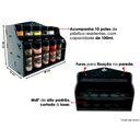 Ver imagem 4 de Porta Temperos/Condimentos kit 10 potes acrílico c/ Tampa Dosadora + Suporte +  Adesivos