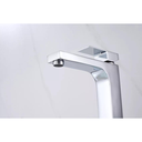 Ver imagem 5 de Torneira Monocomando Cromada Quadrada Banheiro Lavabo Bica Alta Luxo Inovartte In01