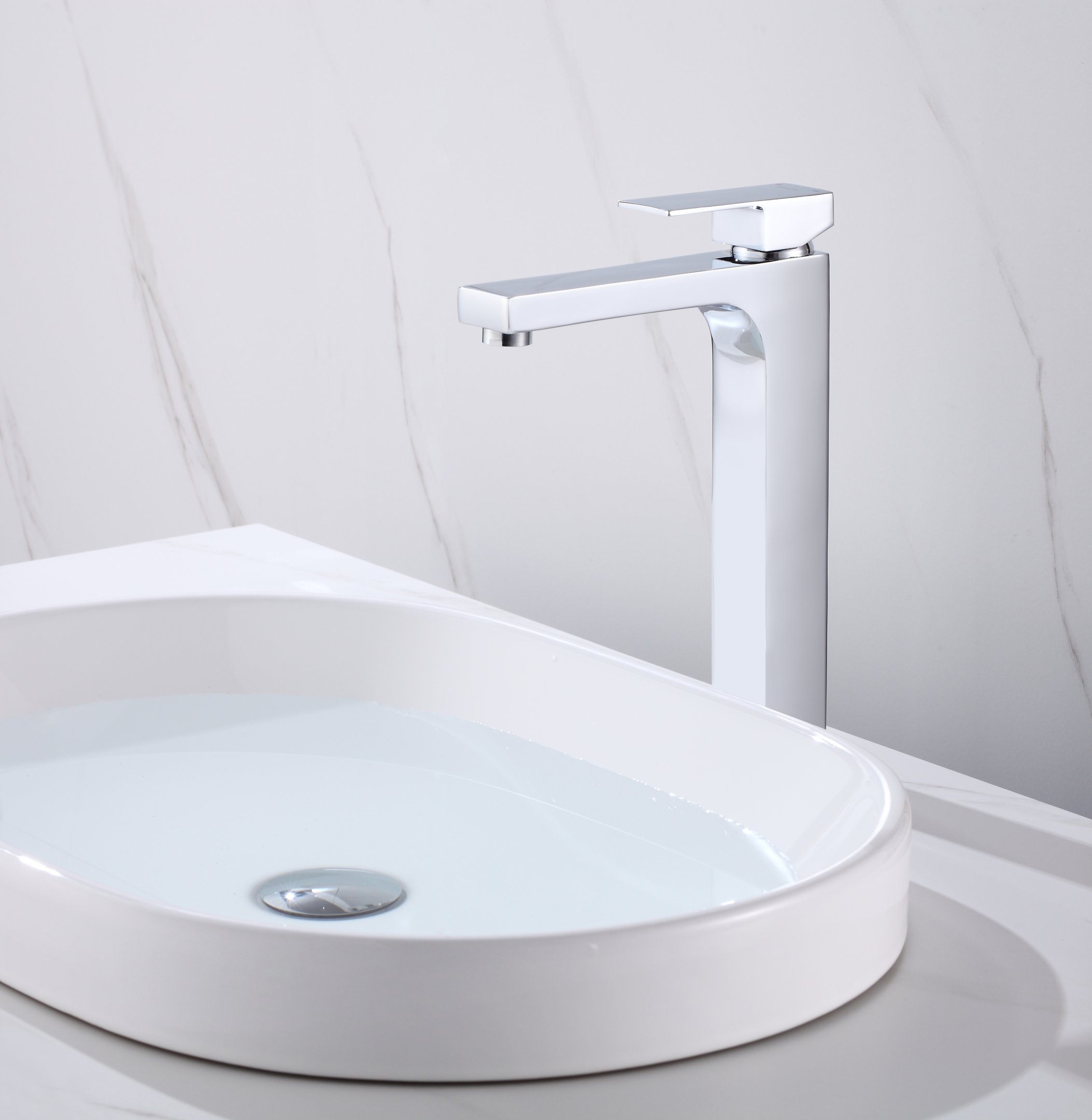 Torneira Monocomando Cromada Quadrada Banheiro Lavabo Bica Alta Luxo Inovartte In01 - 8